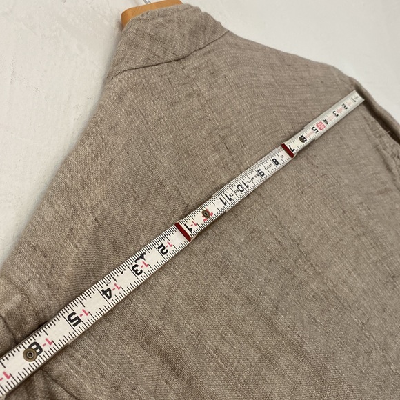 Eileen Fisher Woman Brown Linen Jacket Size 2X - Picture 13 of 17